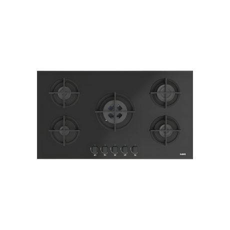 5 Burners Gas Hob – 90 CM (Black)